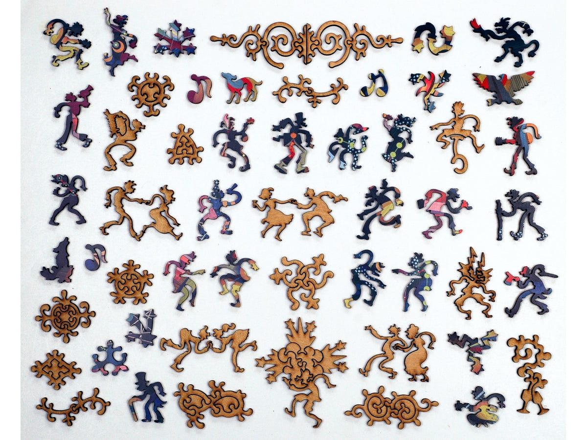 The whimsy pieces that can be found in the puzzle, Alistair.