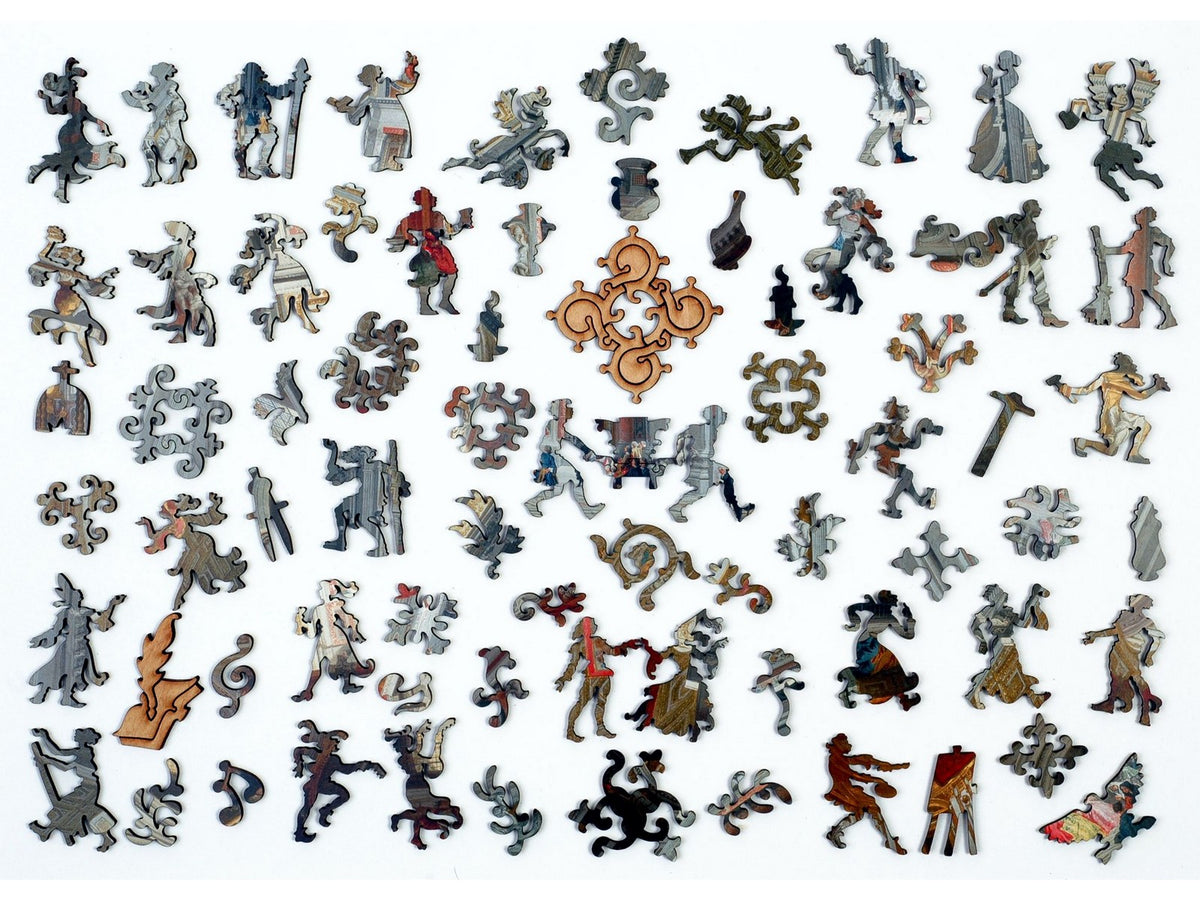 The whimsy pieces that can be found in the puzzle, Interior of St. Peter's, Rome.