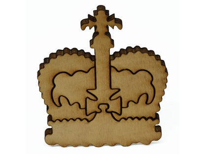 A closeup of pieces that make up a multi-piece crown.