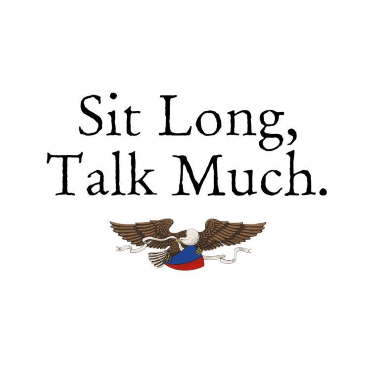 Liberty Puzzles Logo with Sit Long Talk Much Tag Line.