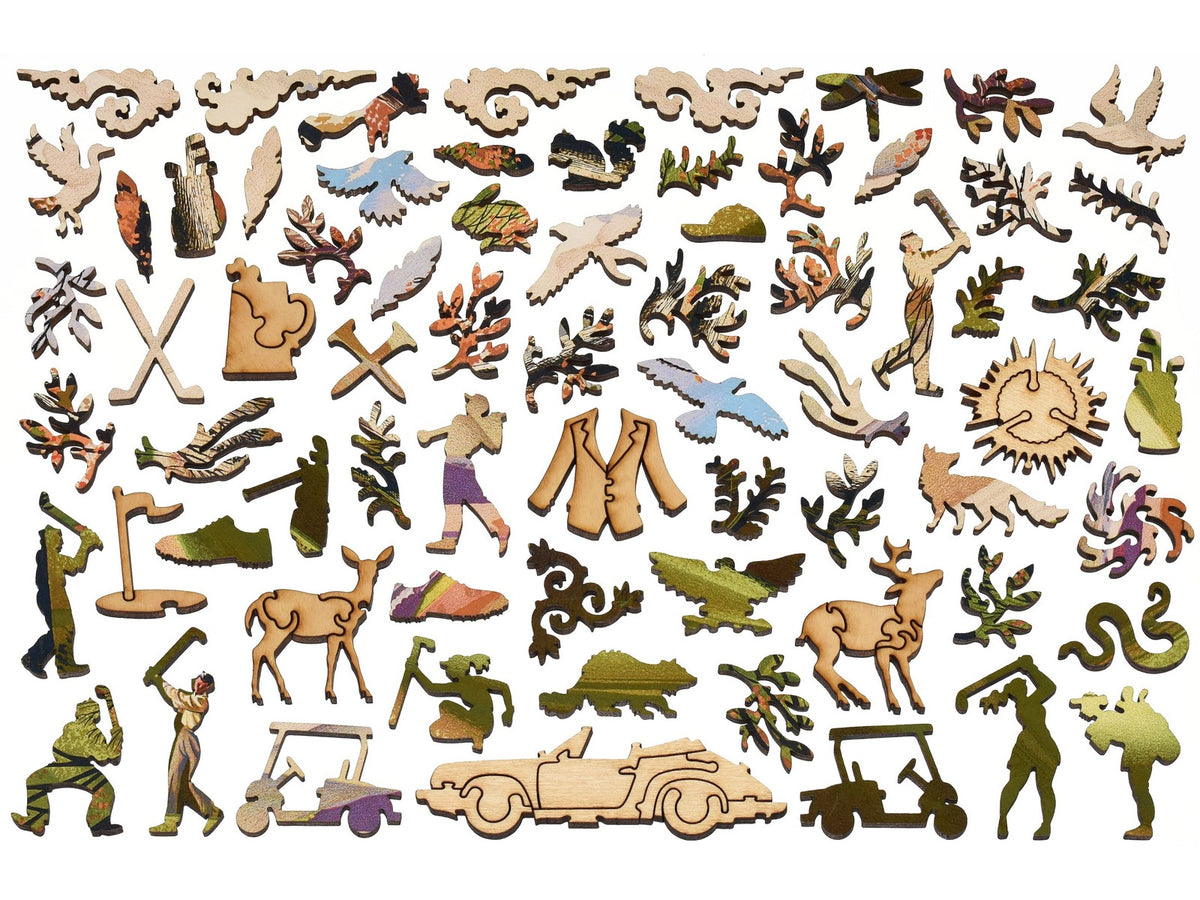 The whimsies that can be found in the puzzle, A Good Walk Spoiled.