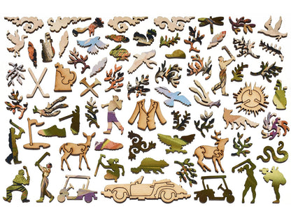 The whimsies that can be found in the puzzle, A Good Walk Spoiled.