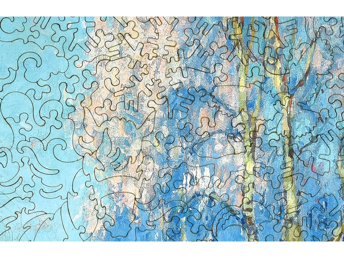A closeup of the front of the puzzle, A Winter's Day.