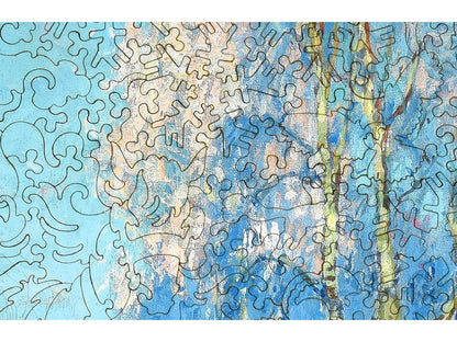 A closeup of the front of the puzzle, A Winter's Day.