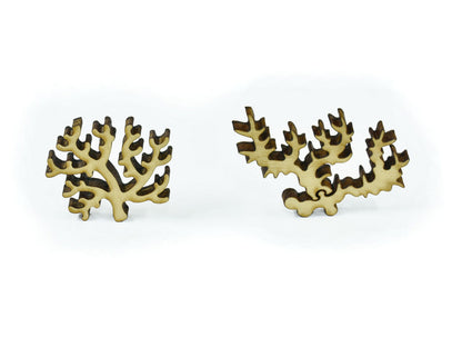 A closeup of pieces in the shape of corals.