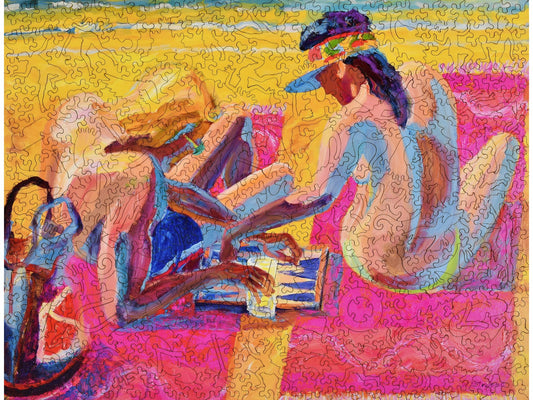 The front of the puzzle, Backgammon.