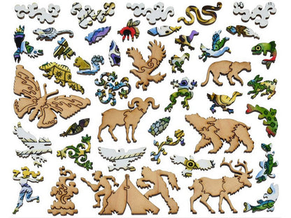 The whimsies that can be found in the puzzle, Bald Eagle.