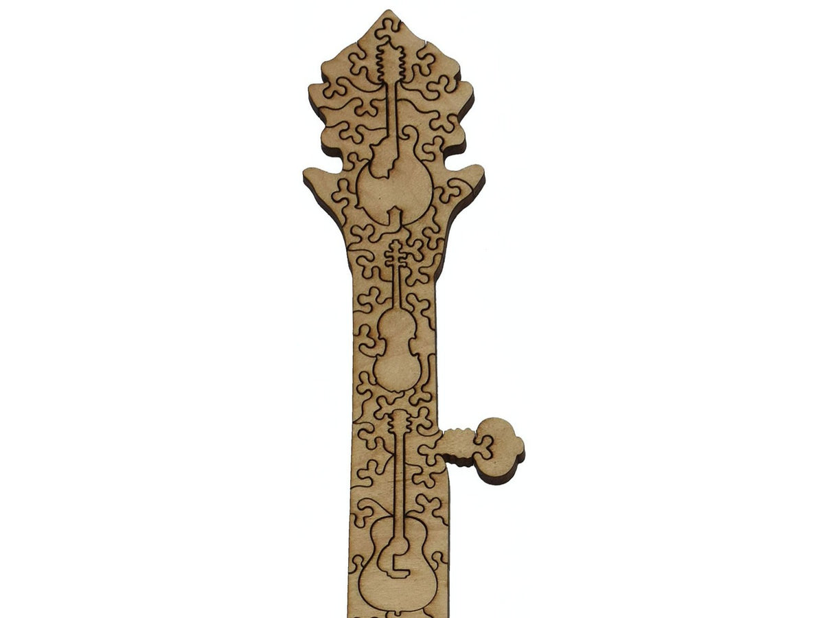 Second image for A closeup of the back of the puzzle, Big Twang, showing the detail in the pieces.