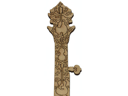 Second image for A closeup of the back of the puzzle, Big Twang, showing the detail in the pieces.