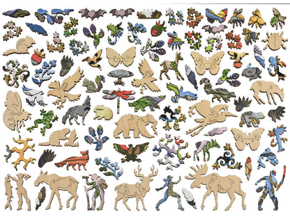 The whimsies that can be found in the puzzle, Black Bear.