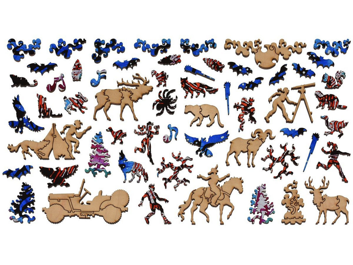 The whimsies that can be found in the puzzle, Black Canyon.