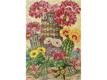 The front of the puzzle, Cactus Flowers.