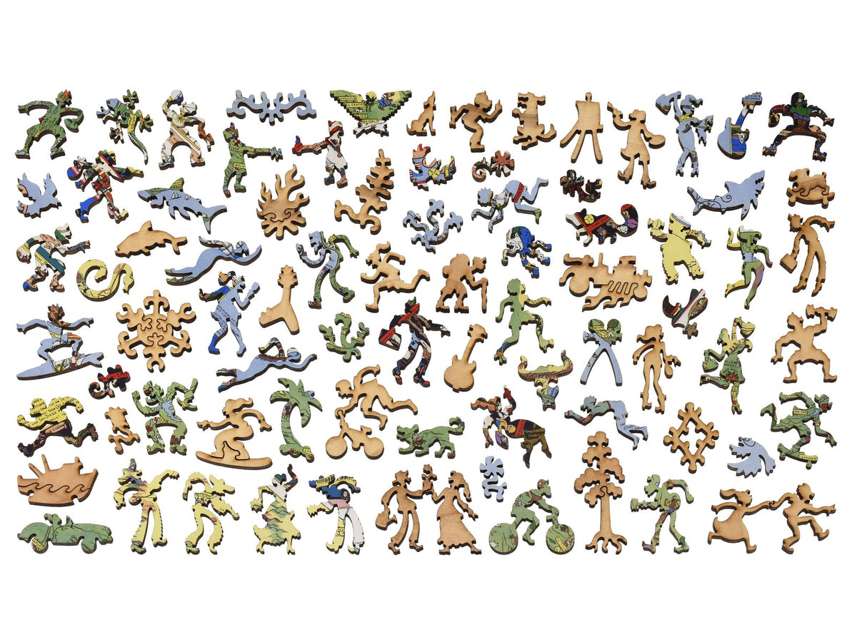 The whimsies that can be found in the puzzle, California.