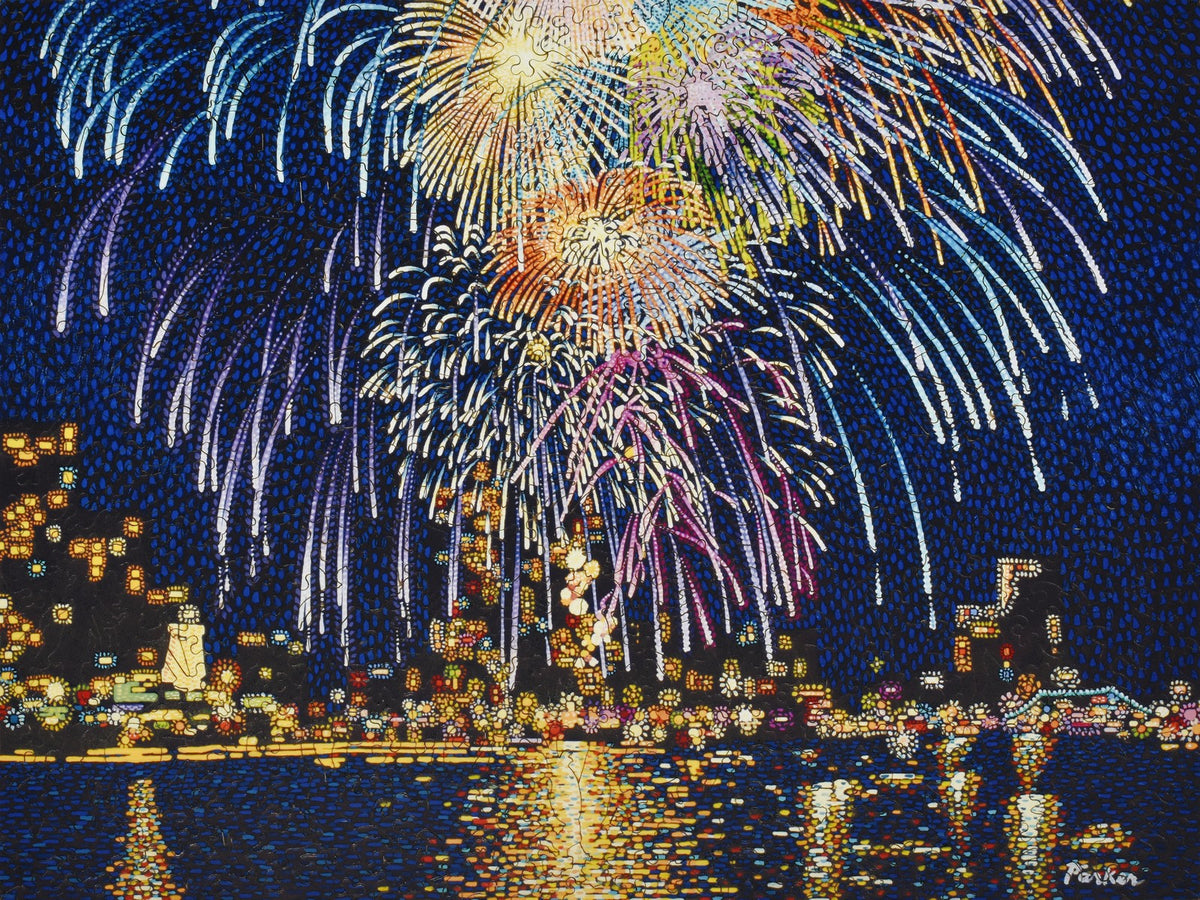 The front of the puzzle, City Celebration.