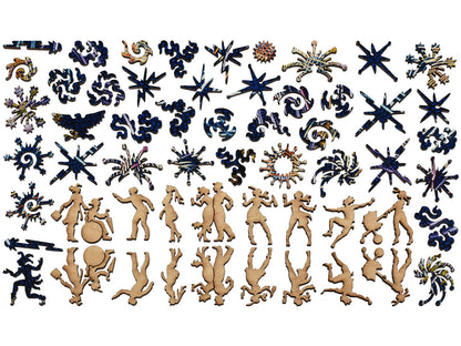 The whimsy pieces that can be found in the puzzle, City Celebration.