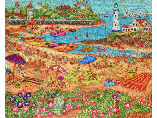 The front of the puzzle, Coastal Pastimes.