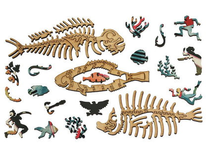 The whimsies that can be found in the puzzle, Colorful Fish of the East Indies.