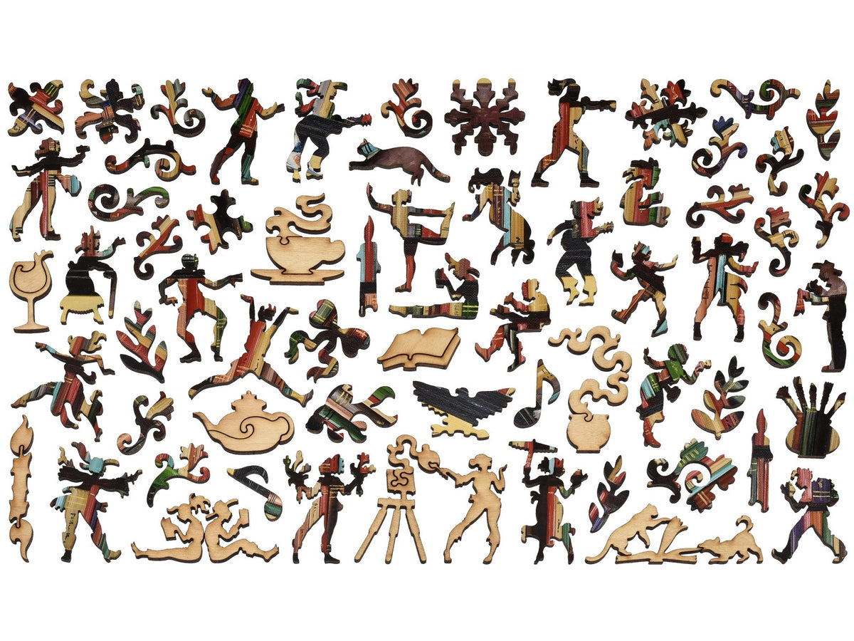The whimsy pieces that can be found in the puzzle, Do Not Disturb.