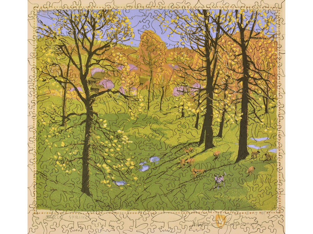 The front of the puzzle, Early Spring.