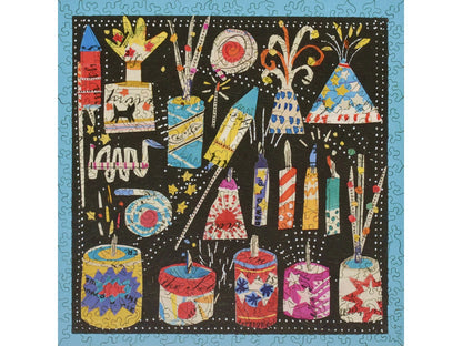 The front of the puzzle, Fireworks.
