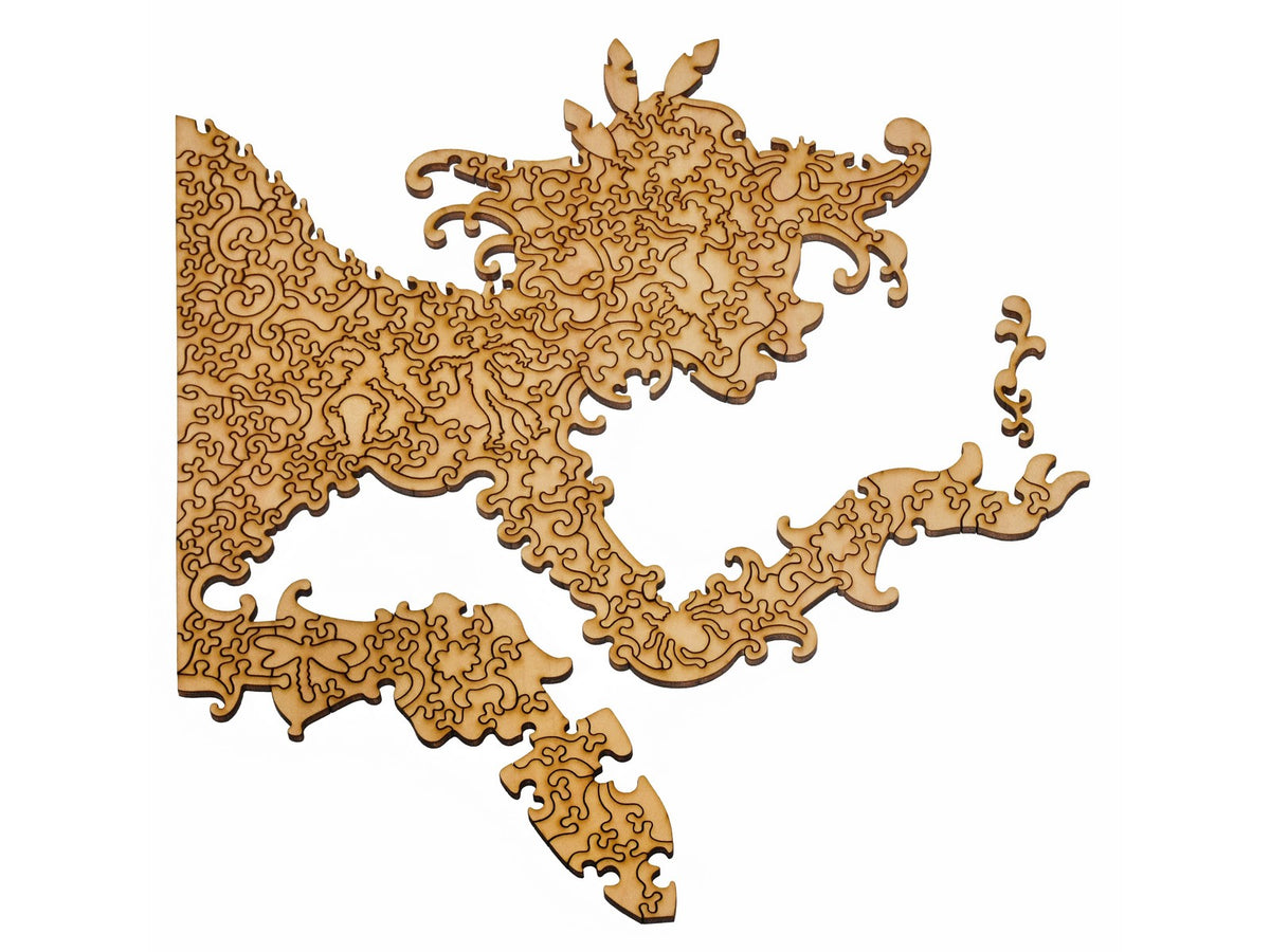 A closeup of the hidden image that can be found inside the puzzle, Spring Garden.