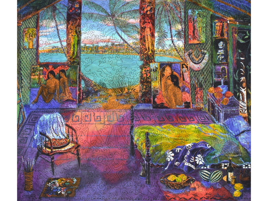 The front of the puzzle, Gauguin's Studio.