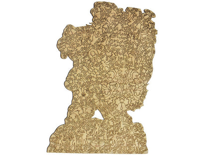 The back of the puzzle, Gifts for Good Children.
