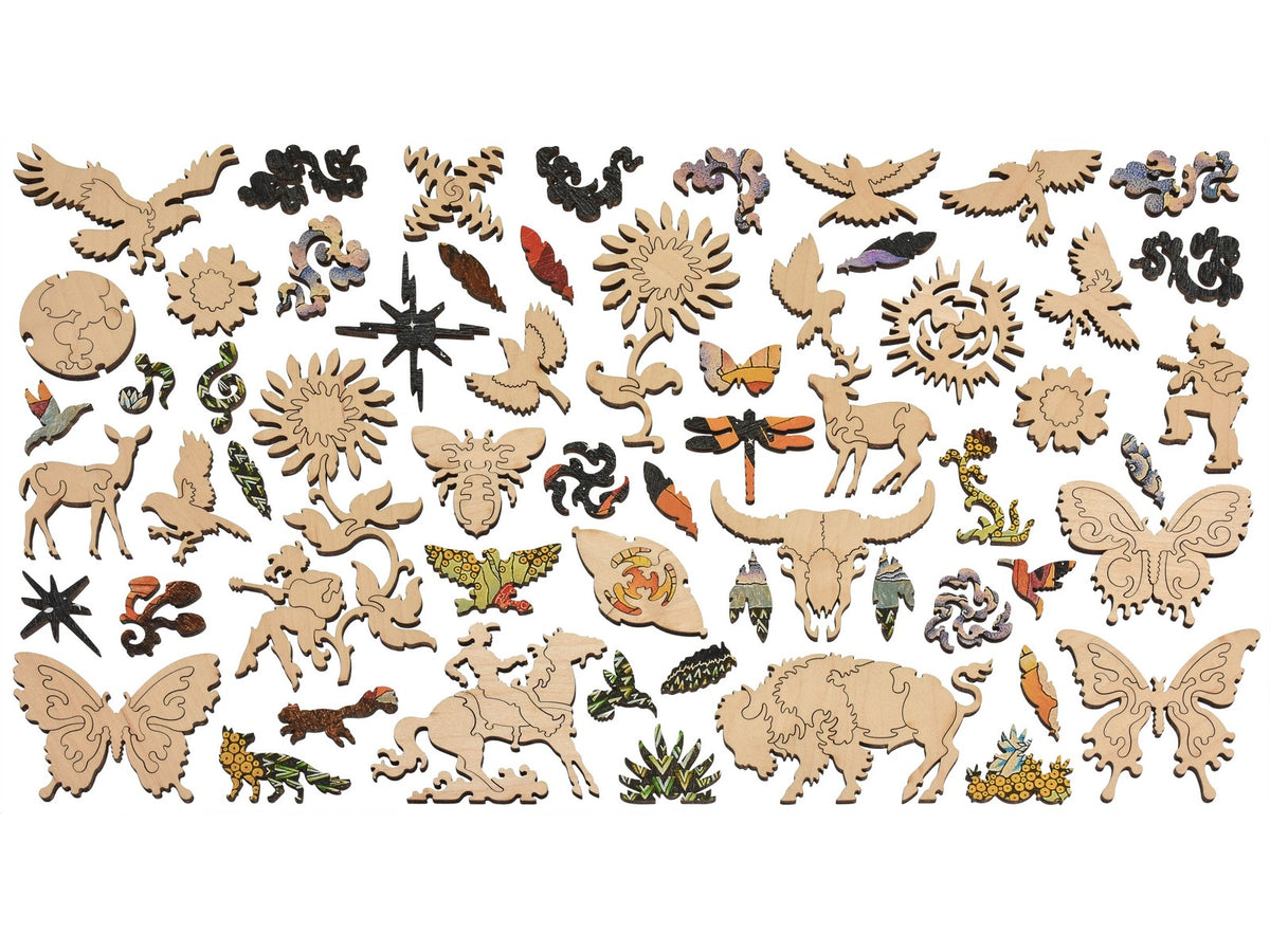 The whimsies that can be found in the puzzle, How the West Was One.