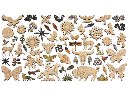 The whimsies that can be found in the puzzle, How the West Was One.