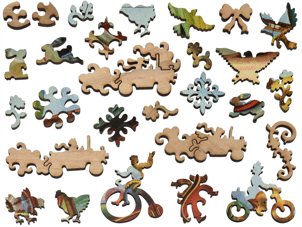 The whimsies that can be found in the puzzle, Jelly Bean Bandits.
