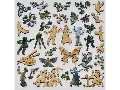 The whimsies that can be found in the puzzle, La Terrasse.