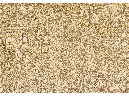 The back of the puzzle, London Xplorer Map.