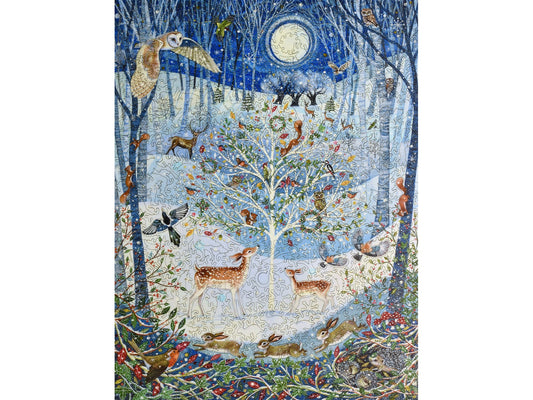 The front of the puzzle, Magical Winter Woodland.