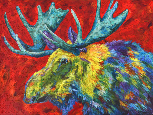 The front of the puzzle, Troublesome Moose.