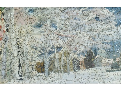 A closeup of the front of the puzzle, Tchaikovsky's Nutcracker Stage.