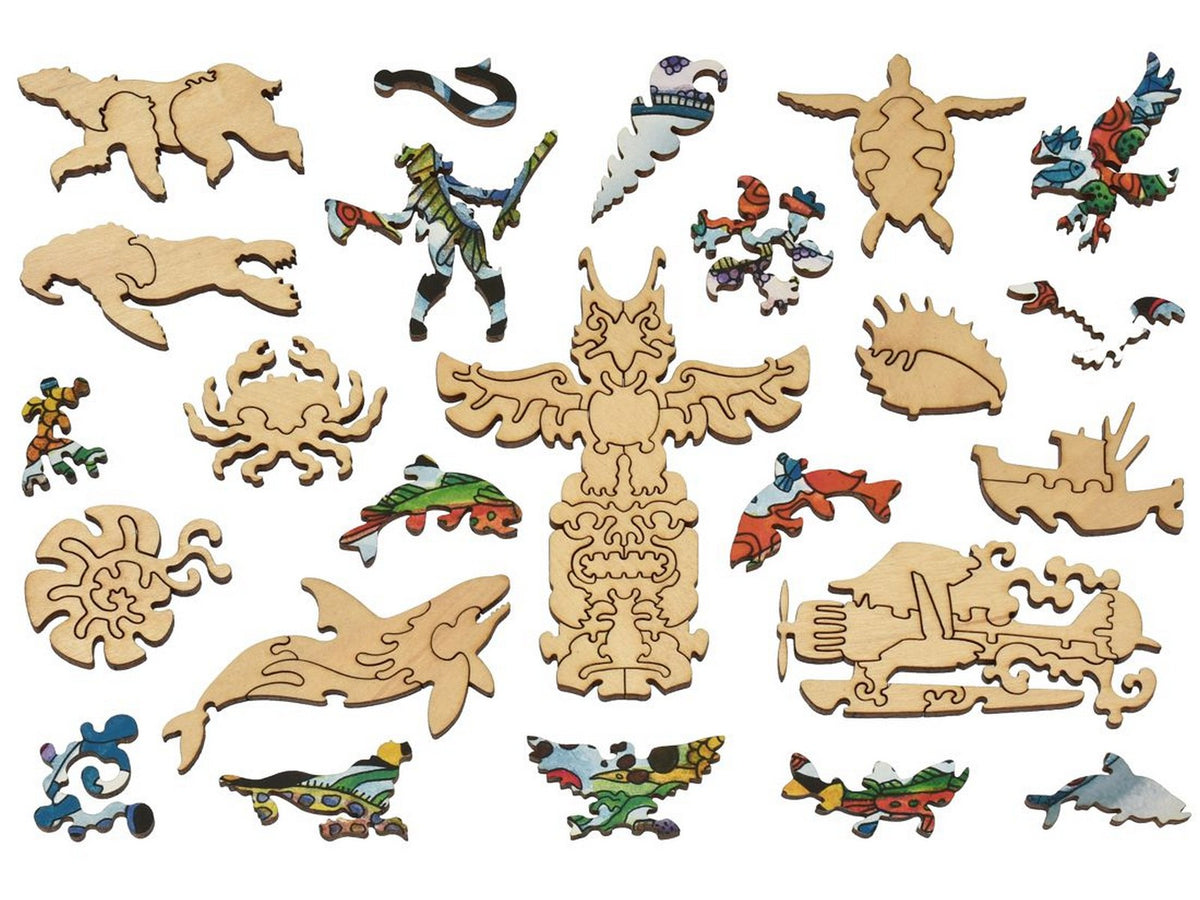 The whimsies that can be found in the puzzle, Orca.