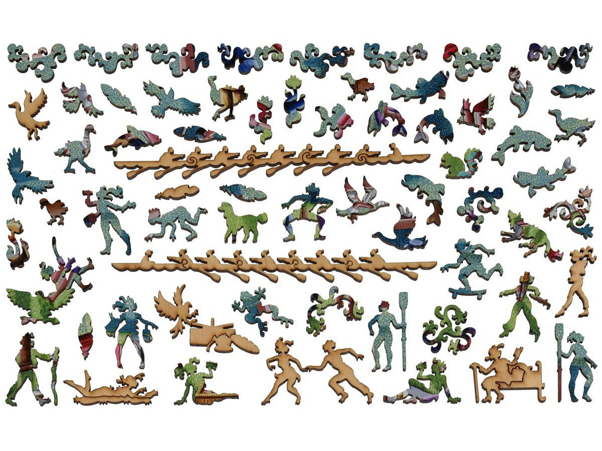 The whimsies that can be found in the puzzle, Regatta.