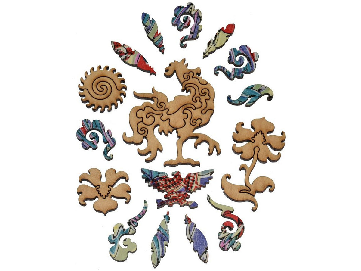 The whimsies that can be found in the puzzle, Rise and Shine.