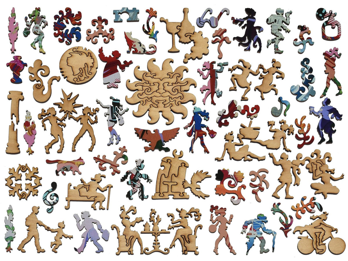 The whimsies that can be found in the puzzle, Rome, Italy.