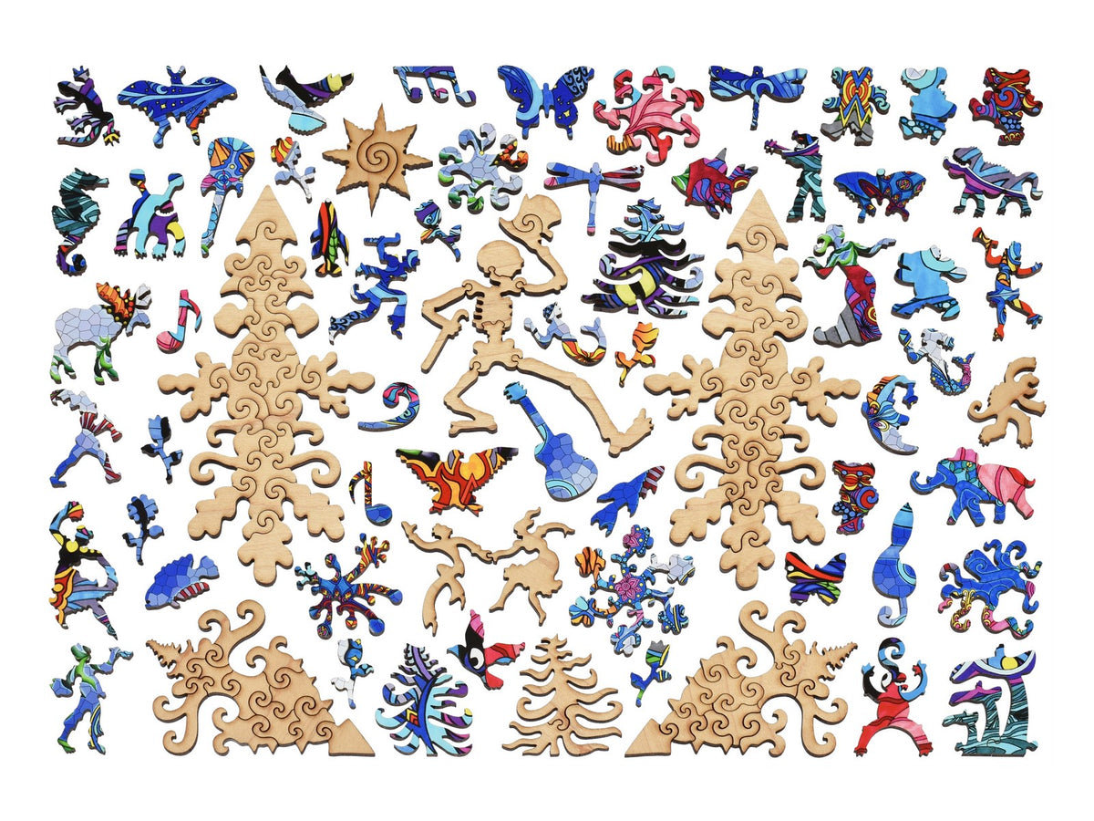 The whimsy pieces that can be found in the puzzle, Sugar Magnolia.