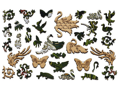 The whimsies that can be found in the puzzle, Swans.