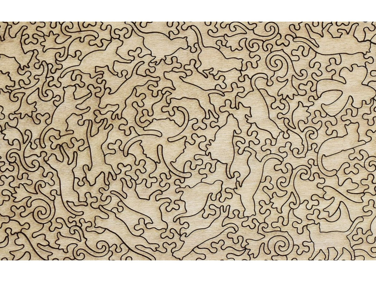 A closeup of the back of the puzzle Tug of War.
