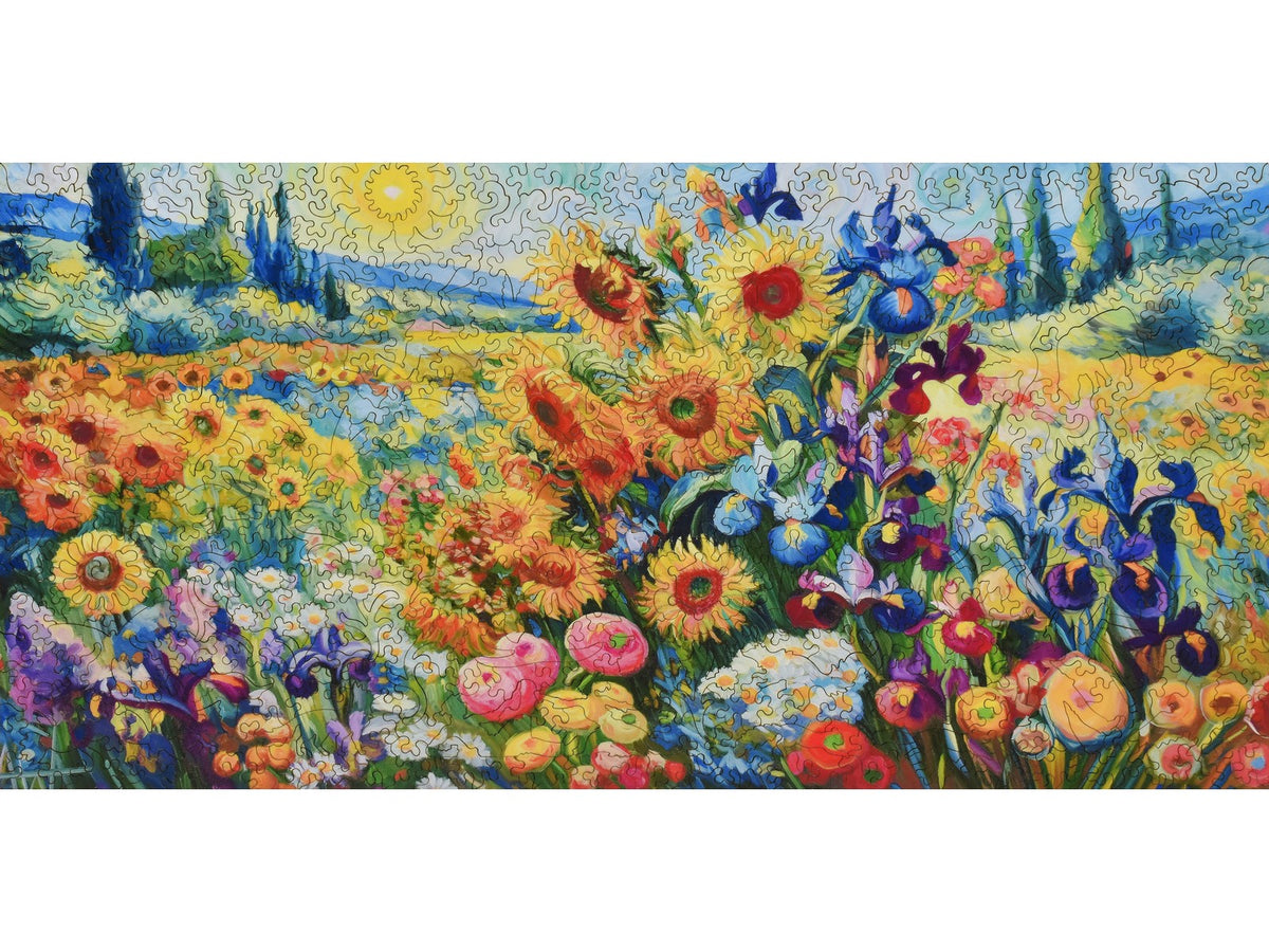 The front of the puzzle, Van Gogh's Garden.