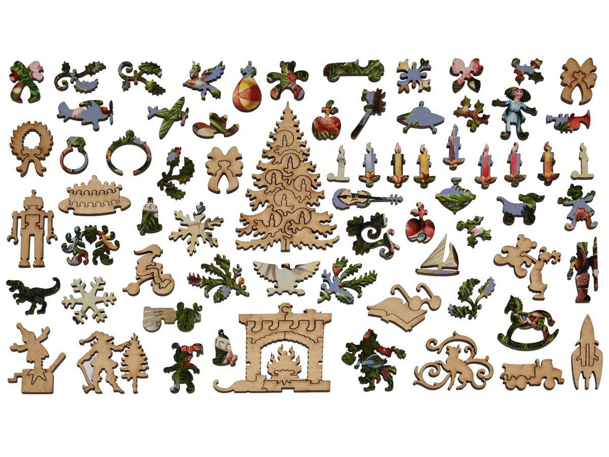 The whimsies that can be found in the puzzle, Victorian Christmas Tree.
