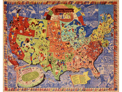 The front of the puzzle, Vintage College Football.