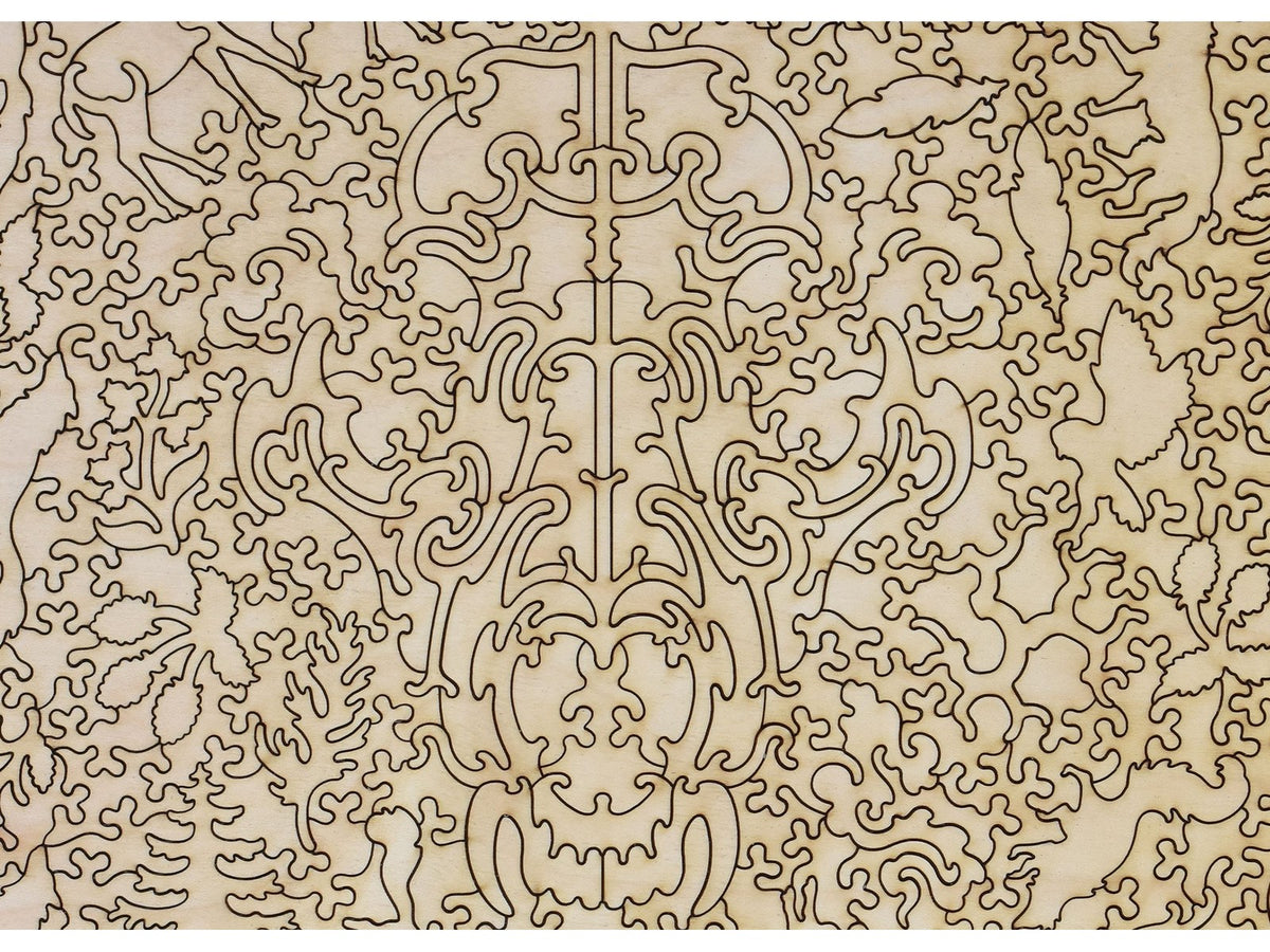 Second image for A closeup of the back of the puzzle, Wild in Spirit.