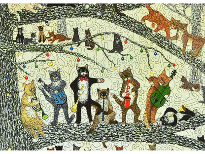 A closeup of the front of the puzzle, A Resounding Success, showing the detail in the pieces.