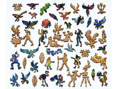 The whimsies that can be found in the puzzle, Birds.