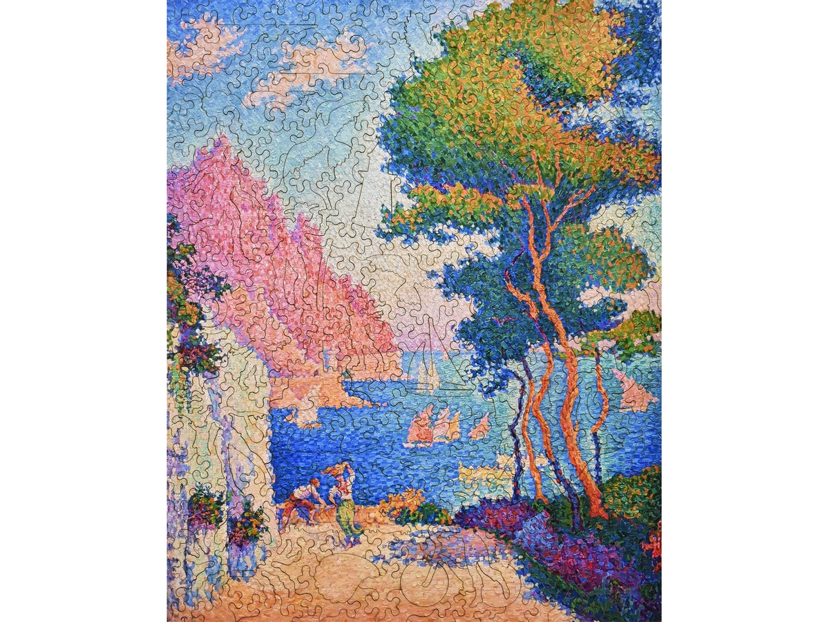 The front of the puzzle, Capo di Noli, which shows a coastal landscape.