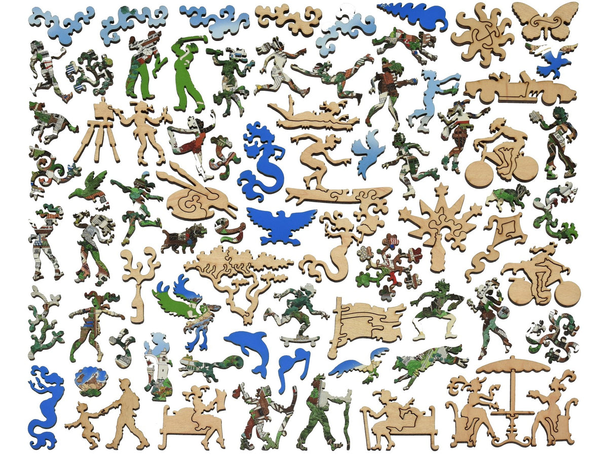 The whimsies that can be found in the puzzle, Carmel by the Sea.